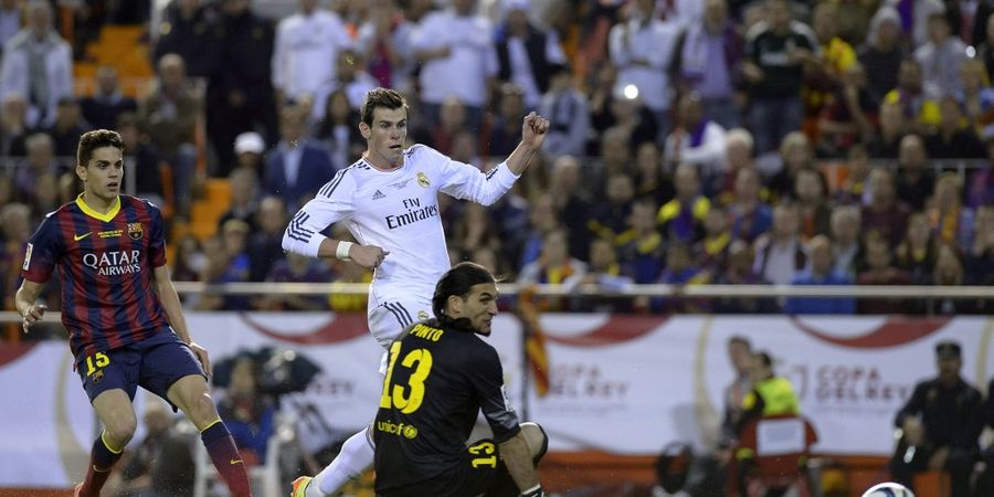 SEJARAH HARI INI - Gol Turbo Gareth Bale Bawa Real Madrid Kalahkan Barcelona di Final Copa del Rey