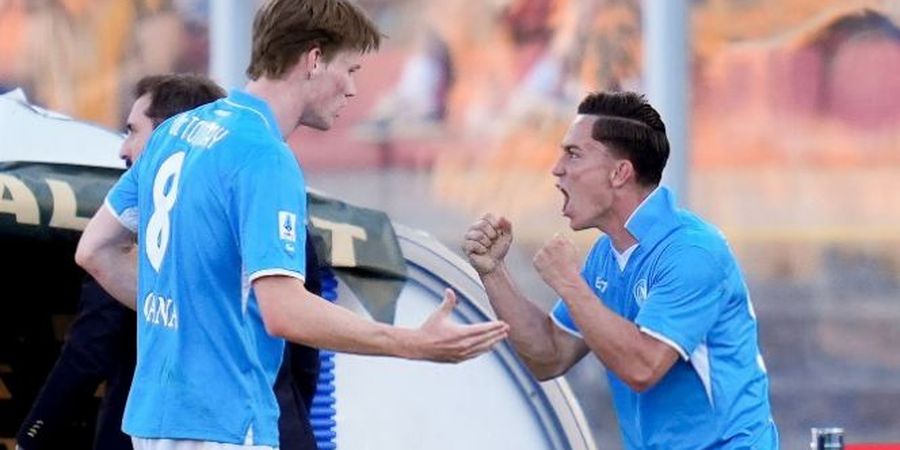 Hasil Liga Italia - Napoli Jauhi Inter Milan Usai Bungkam Lecce, Jay Idzes dkk Ikut Terbantu