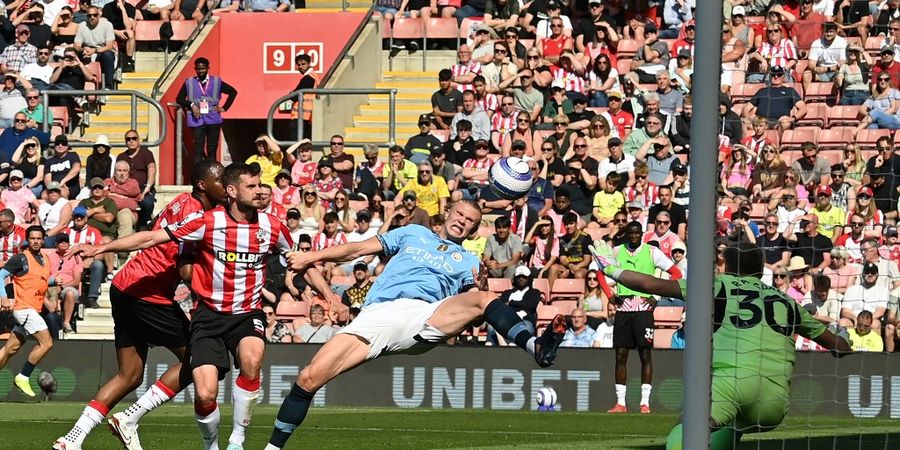 Hasil Liga Inggris - Haaland Lupa Caranya Nyekor, Man City Cuma Seri Lawan Juru Kunci