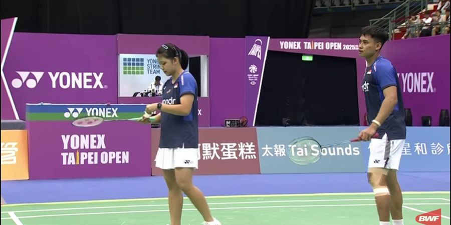 Hasil Final Taipei Open 2025 - Reflek Kilat dan Kartu Kuning, Jafar/Felisha Kalahkan Dejan/Fadia