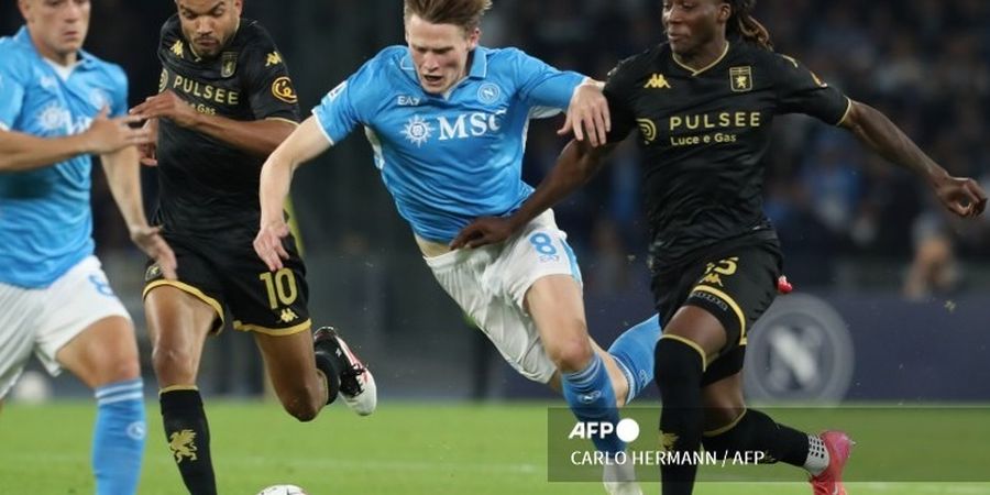 Hasil dan Klasemen Liga Italia - Gol Menit 84 Gagalkan Kemenangan, Napoli Jadi Cuma Berjarak 1 Poin dari Inter Milan