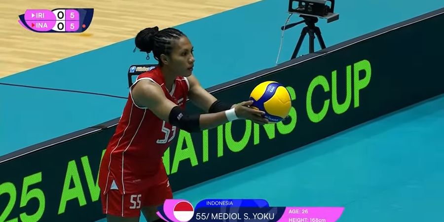 Hasil AVC Nations Cup 2025 - Indonesia Kalah dari Iran, Yolla Yuliana dkk Tertikung di Set Penentuan