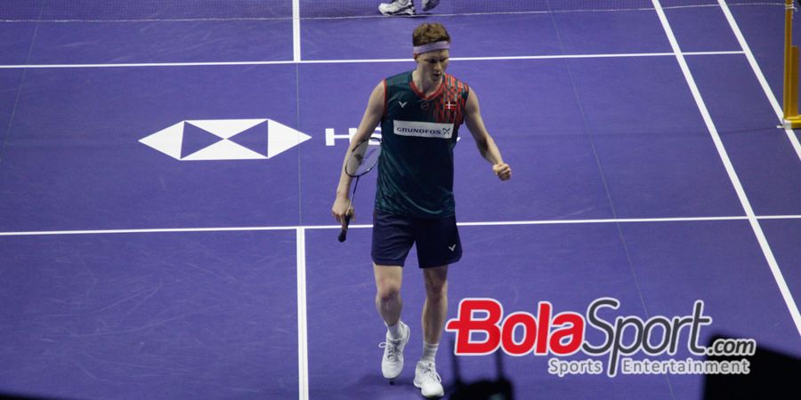 Hasil Final Indonesia Open 2025 - Servis Fault Dibalas Aksi Tengil, Amukan Anders Antonsen Gasak Musuh Tersulit Jonatan Christie untuk Juara