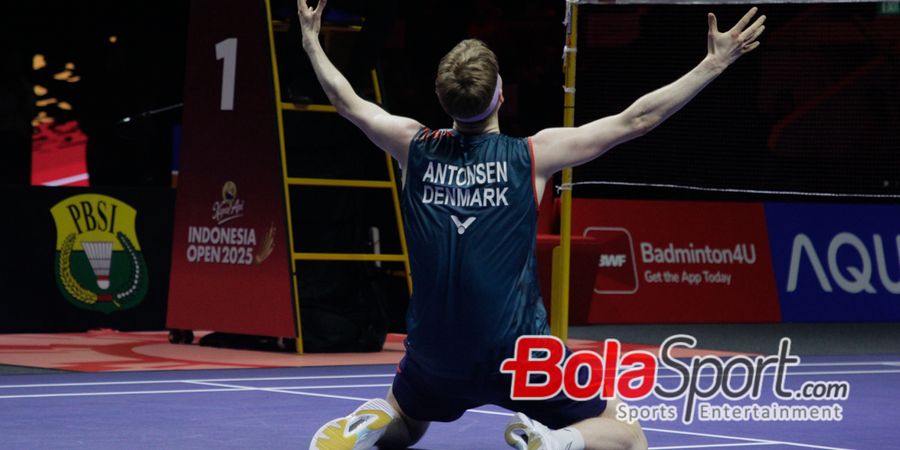 Sampai Minum Obat Penghilang Rasa Sakit, Anders Antonsen Berjuang Keras di Final Indonesia Open 2025