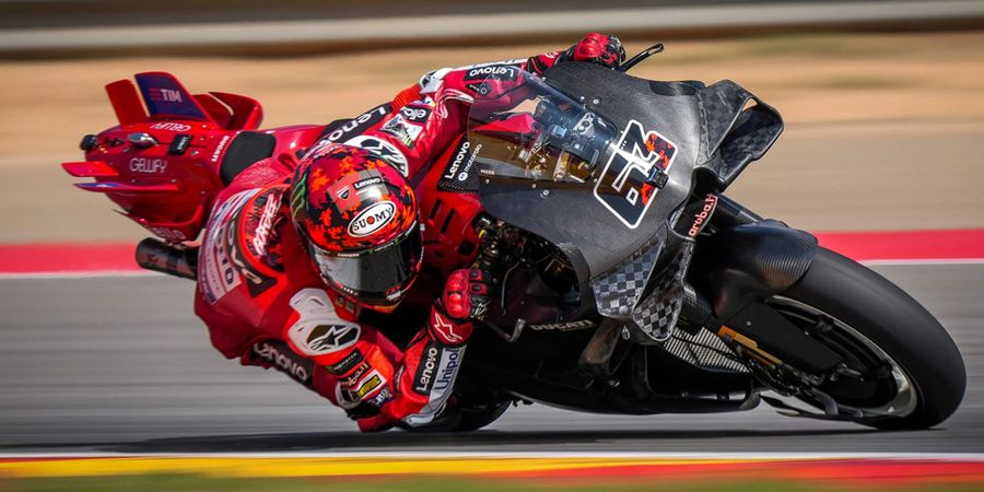 Hasil Tes MotoGP Aragon 2025 - Marc Marquez dan Francesco Bagnaia Kompak Merosot, Maverick Vinales Ungguli Ducati pada Sesi 2