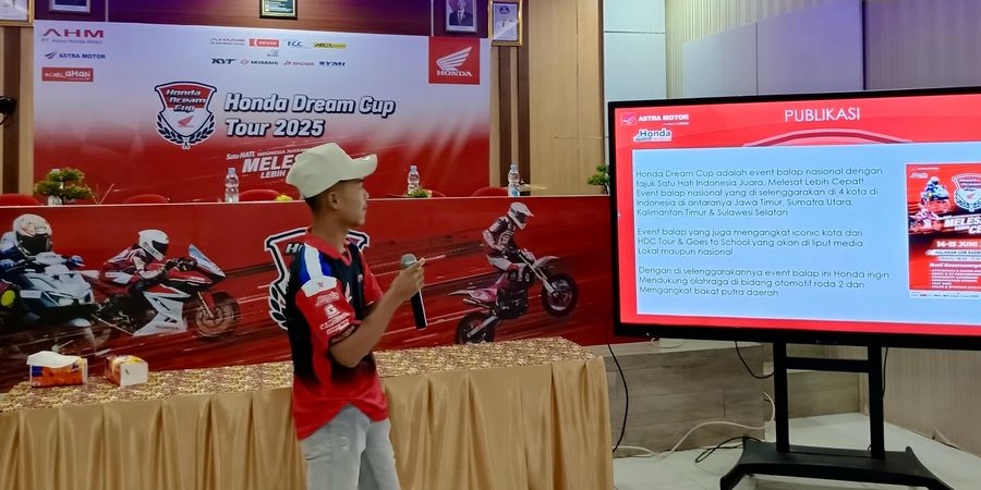Honda Dream Cup Goes to School Kunjungi SMKN 6 Samarinda, Kobarkan Semangat Balap ke Anak Muda
