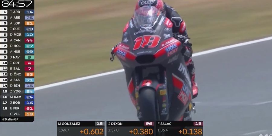 Hasil Practice Moto2 Italia 2025 - Pengganti Mario Aji Tertahan, Murid Valentino Rossi Asapi Pemuncak Klasemen
