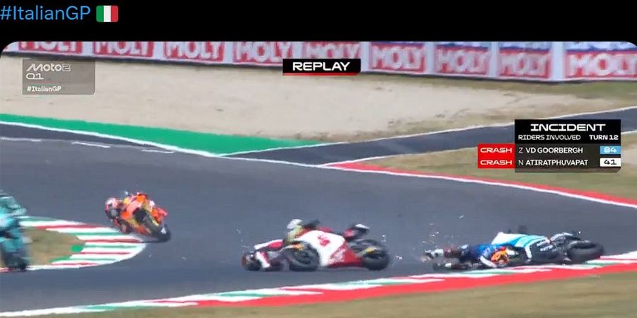 Hasil Kualifikasi Moto2 2025 - Dua Rival Tetangga Mario Aji Tabrakan, Diogo Moreira Amankan Pole Position