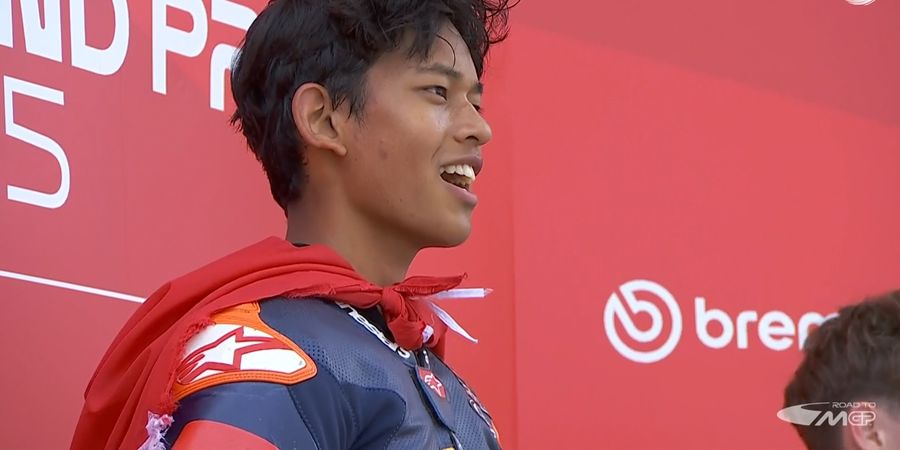 Red Bull Rookies Cup 2025 -  Veda Ega Pratama Menang Dramatis di Garis Finis dengan 0,011 Detik, Tepati Cukur Kumis hingga Sulit Berkata-kata