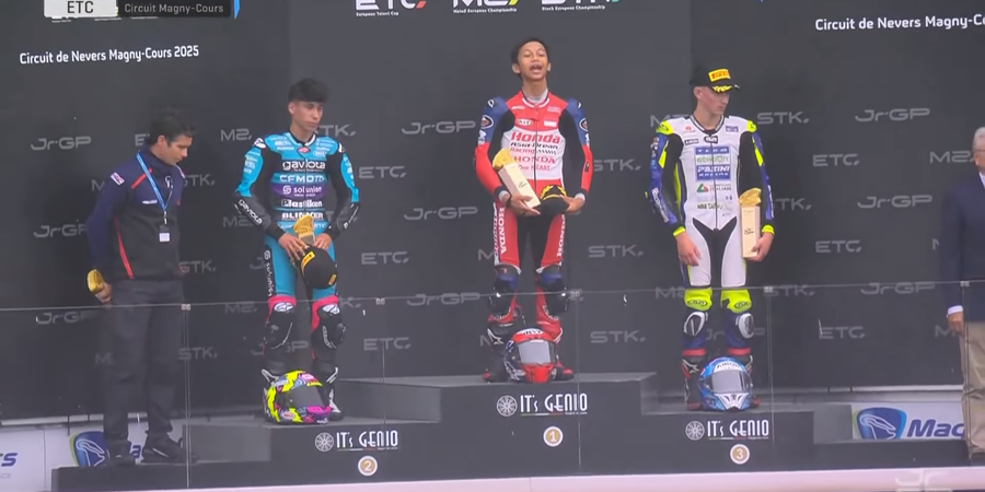 Hasil European Talent Cup Magny-Cours 2025 - Indonesia Raya Berkumandang, Ramadhipa Kalahkan Rider Besutan Eks Manajer Marc Marquez