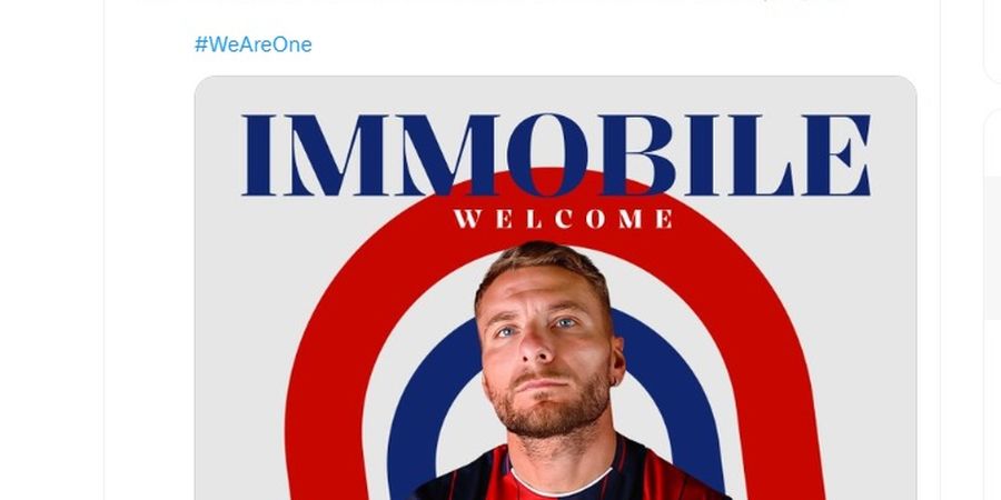 RESMI - Raja Gol Liga Italia 4 Kali Mudik untuk Perkuat Bologna