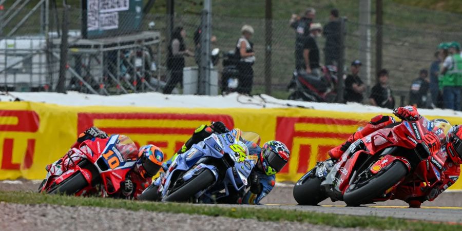 Hasil Kualifikasi MotoGP Jerman 2025 - Marc Marquez Tercepat meski Tergelincir, Bagnaia Terlempar dari 10 Besar