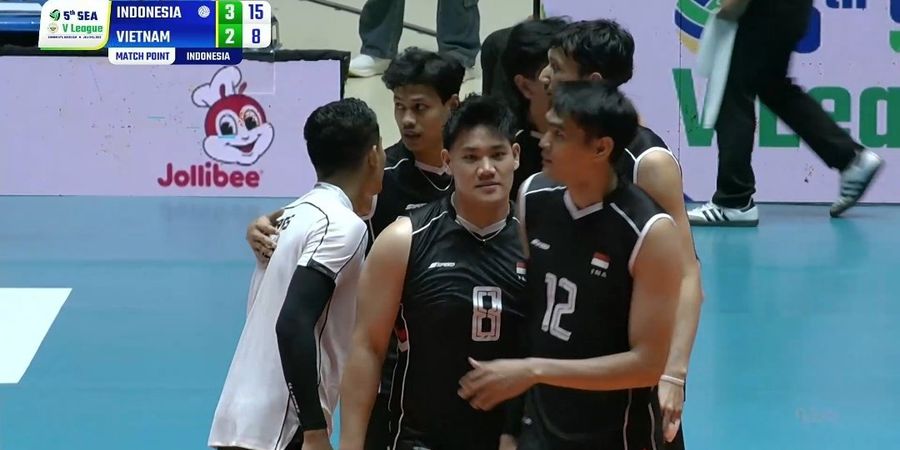 Klasemen SEA V League 2025 - Timnas Voli Putra Vietnam Geser Thailand di Puncak meski Kalah dari Indonesia