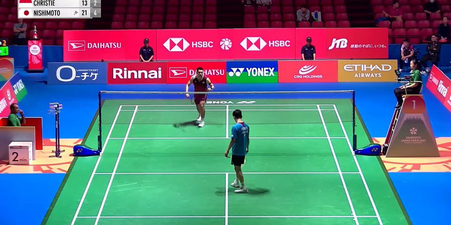 Hasil Japan Open 2025 - 45 Menit Jonatan Mencari-cari Sentuhan yang Hilang, Akhirnya Kalah saat Aura Independen Makin Terlihat