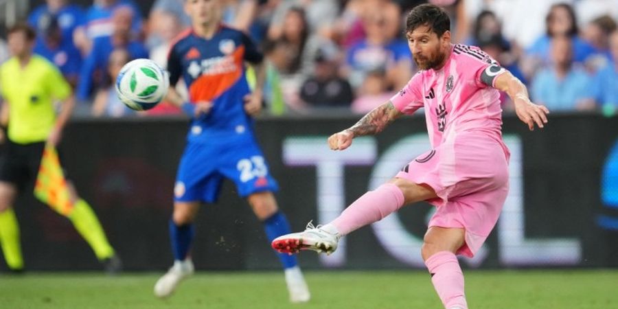 Momen Messi Dibikin Terkapar Bek Cincinnati, Malah Rebahan di Lapangan