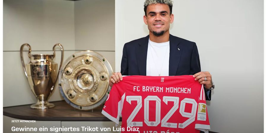 RESMI - Luis Diaz Gabung Bayern Muenchen, Teken Kontrak 4 Tahun!