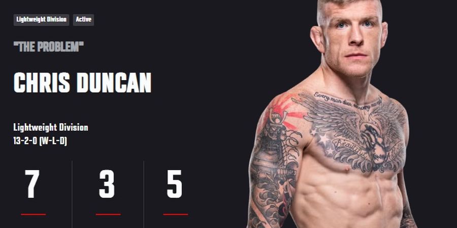 UFC Vegas 108 - Incar Kemenangan Ke-5, Problem dari Skotlandia Sadar Diri Belum Waktunya Masuk Ranking