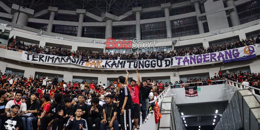 Masih Abaikan Larangan Away, Suporter Persita Hadir di JIS dan Tunggu The Jakmania di Tangerang