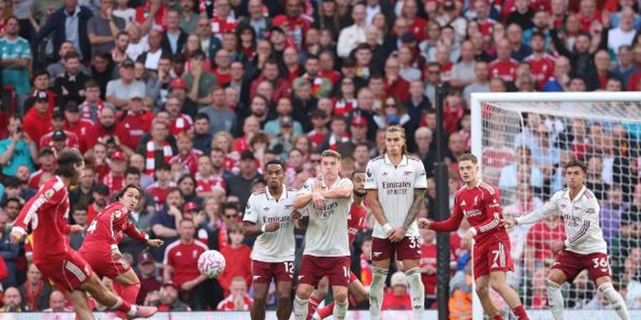 Hasil Liga Inggris - Diwarnai Gol Freekick Spektakuler Szoboszlai, Liverpool Hajar Arsenal