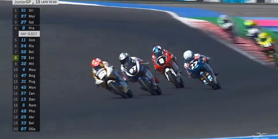 Klasemen JuniorGP 2025 - Veda Salip Rekor Mario Aji setelah Finis Ke-4 lalu Asapi Lawan yang Sudah Tampil di Moto3