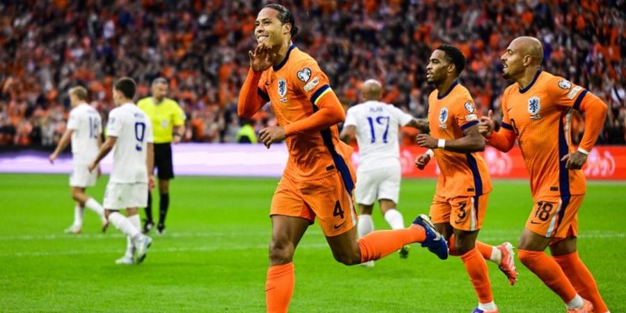 Hasil Kualifikasi Piala Dunia 2026 - Sundulan Van Dijk Bikin Kiper Bengong, Belanda Geprek Finlandia