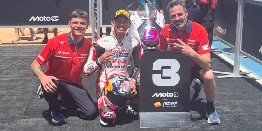 Klasemen Moto3 2026 - Veda Tembus 3 Besar, Podium Pembalap Indonesia Ikut Dirayakan Tim Honda MotoGP
