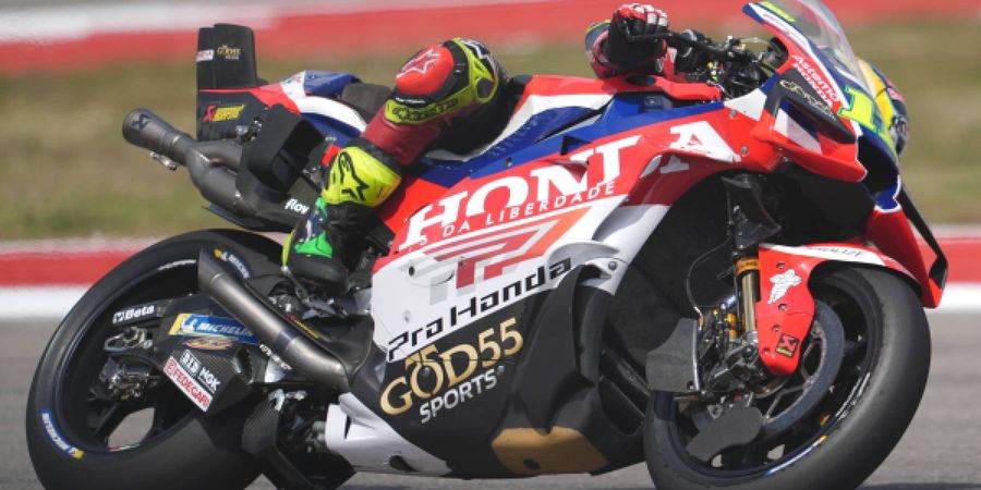Luca Marini Kesal Start Honda Bermasalah, Balapan Jadi Runyam di MotoGP Amerika
