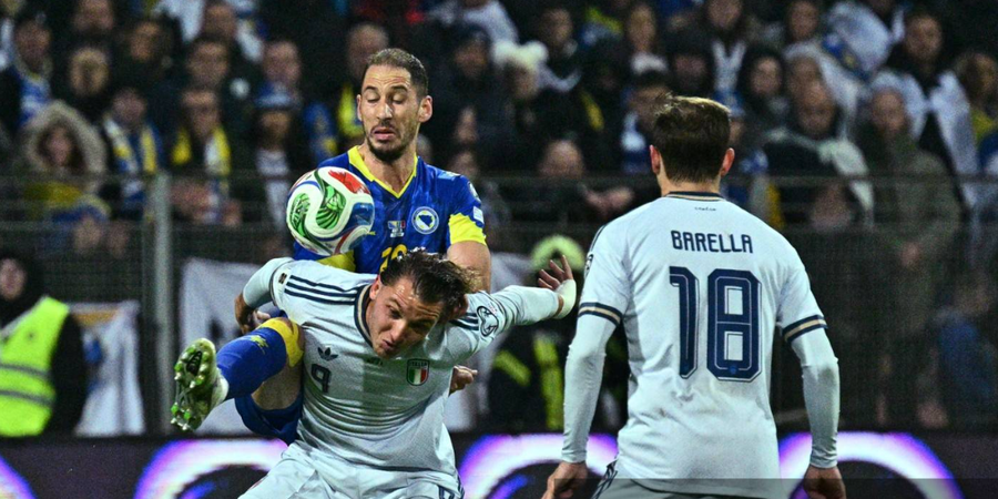 Hasil Play-off Piala Dunia 2026 - Italia Kena Karma Bastoni, Gagal Lolos Lagi Via Adu Penalti di Bosnia