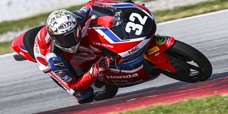 Hasil Moto3 Junior Catalunya 2026 - Sempat No 1 di Lap Terakhir, Ramadhipa Finis Lima Besar