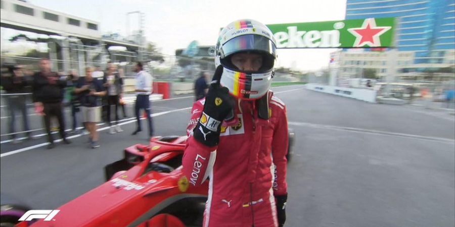 F1 GP Azerbaijan 2018 - Raih Pole Position, Sebastian Vettel Samai Catatan Felipe Massa 11 Tahun Lalu