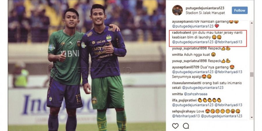 Bertukar Jersey untuk Persahabatan, I Putu Gede Juni Antara Malah Dapat Komentar Nyinyir dari Valentino Jebreet