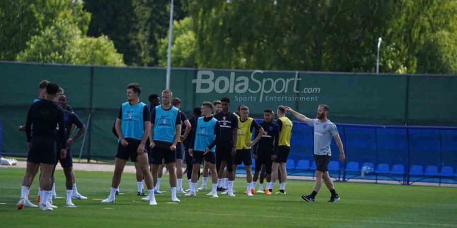 Ini Suasana Riang Latihan Timnas Inggris di Rusia