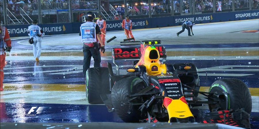 Formula 1 GP Singapura - Soal Insiden Tabrakan di Lap Pertama, Max Verstappen Salahkan Sebastian Vettel