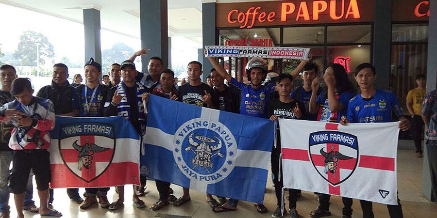 Tiba di Jayapura, Pemain Persib Disambut Bobotoh