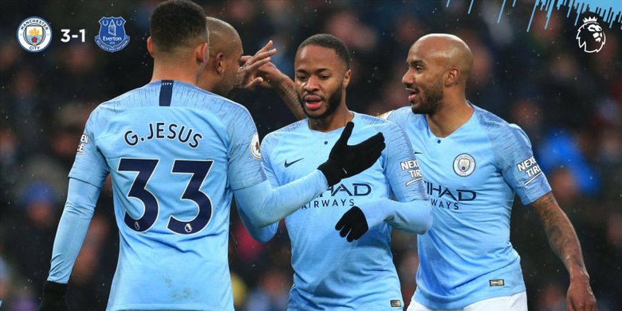 Hasil Liga Inggris - Hajar 3-1 Everton, Manchester City Rebut Takhta Klasemen dari Liverpool