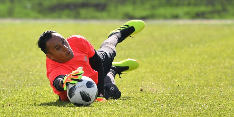 Keylor Navas Tampil Beda saat Latihan bersama Real Madrid