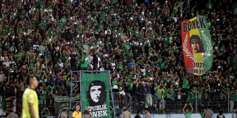 Begini Bentuk Kerukunan Suporter Persebaya Surabaya dengan Suporter PSIM Yogyakarta