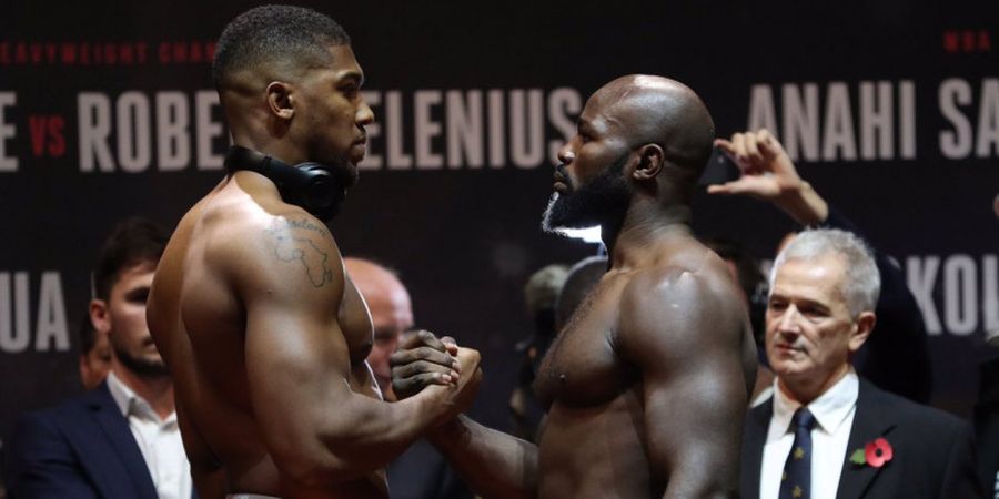 Lakukan Timbang Badan, Anthony Joshua Lebih Berat dari Lawannya