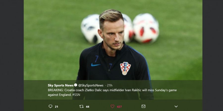 UEFA Nations League - Cedera, Kroasia Minus Ivan Rakitic Kontra Inggris