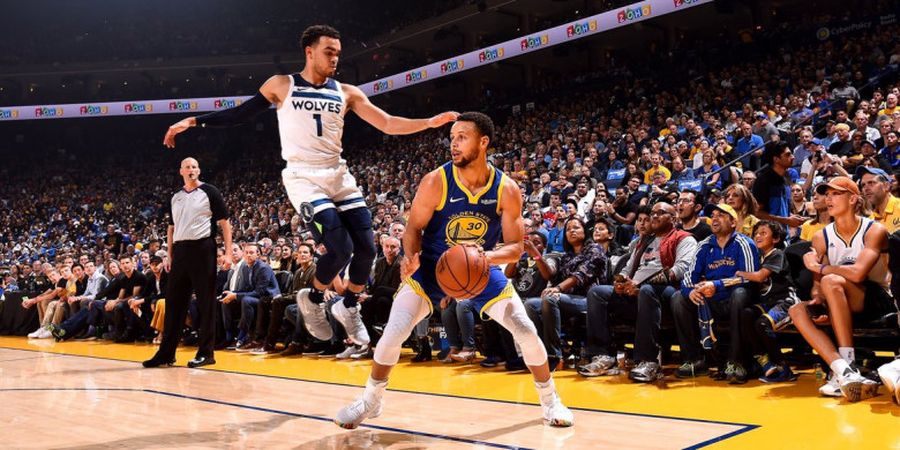 Hasil NBA 2018/19 - Ketajaman Trisula Warriors Paksa Timberwolves Pulang dengan Kekalahan