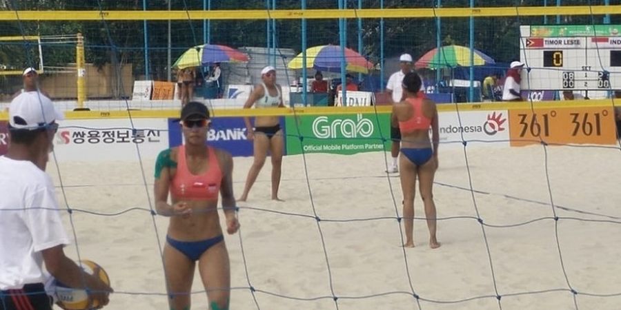 Voli Pantai Asian Games 2018 - Indonesia Tumbangkan Timor Leste pada Laga Kedua