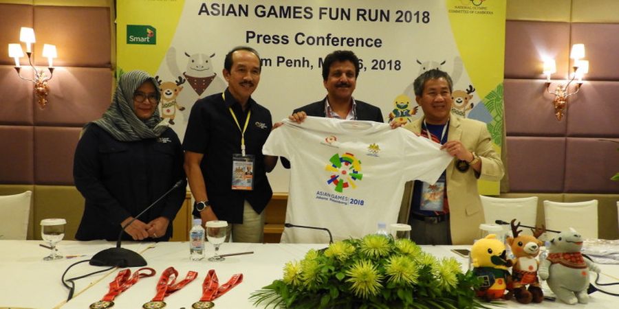 Jelang Asian Games 2018 - Kamboja Sambut Hangat Pelaksanaan Fun Run di Phnom Penh