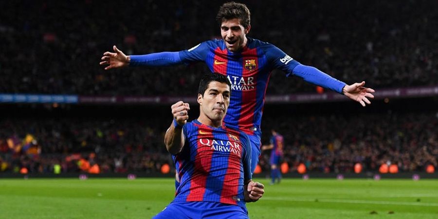 Gol ke-100 Suarez Awali Kemenangan Barcelona