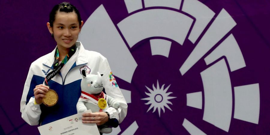 Potret Keakraban Tai Tzu Ying dengan Kaka, Sosok Maskot Asian Games 2018 yang Imut