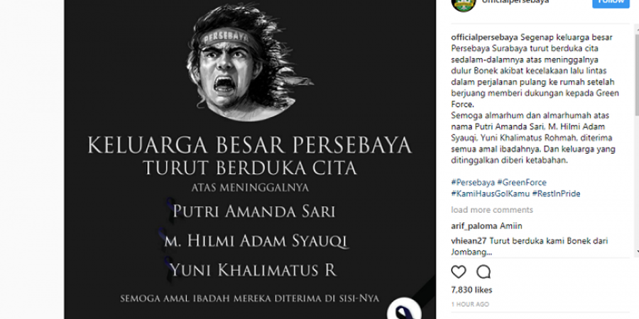 Ini yang Menyebabkan 3 Suporter Persebaya Surabaya Tewas