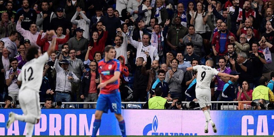 Hasil Liga Champions - Benzema Samai Rekor Messi, Real Madrid Menang