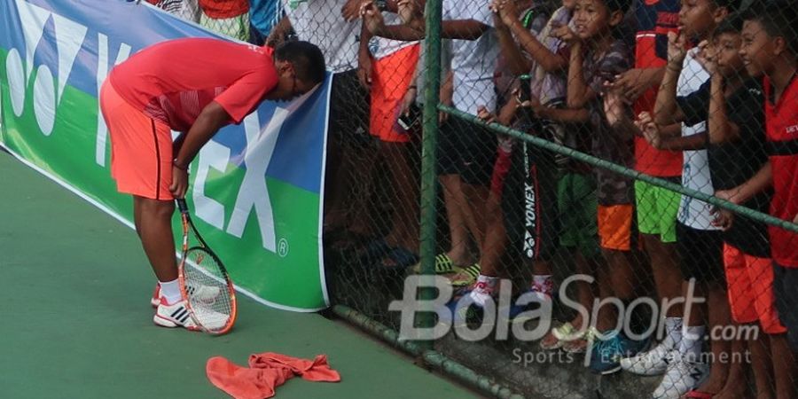 Pemain Ini Sempat Muntah di Tengah Laga Kejuaraan Tenis Junior Detec 2018