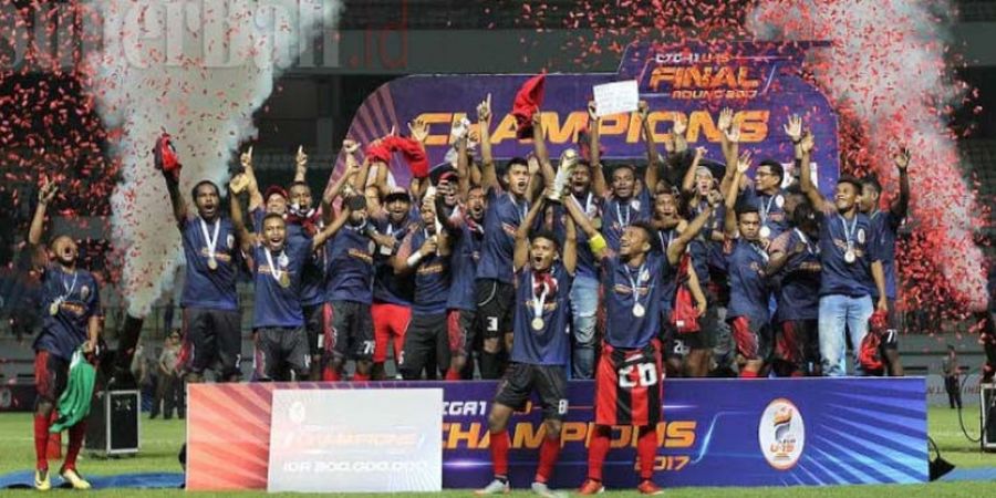 GALERI FOTO - Persipura U-19 Diarak, Ini Tampilan Kendaraan yang Dipakai