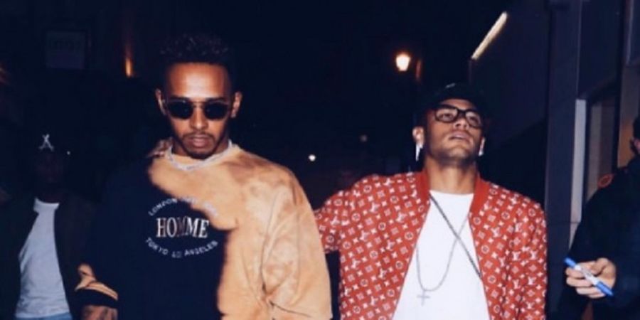 Usai Menang di Singapura, Lewis Hamilton Manfaatkan Jeda F1 dengan Menemui Neymar di London