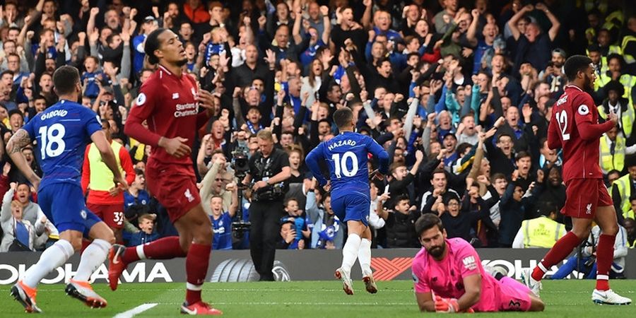 Chelsea Vs Liverpool - Gol Eden Hazard Hiasi Babak Pertama